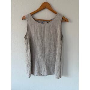 Yuvita 100% Linen Tank Top Bundle Size Small